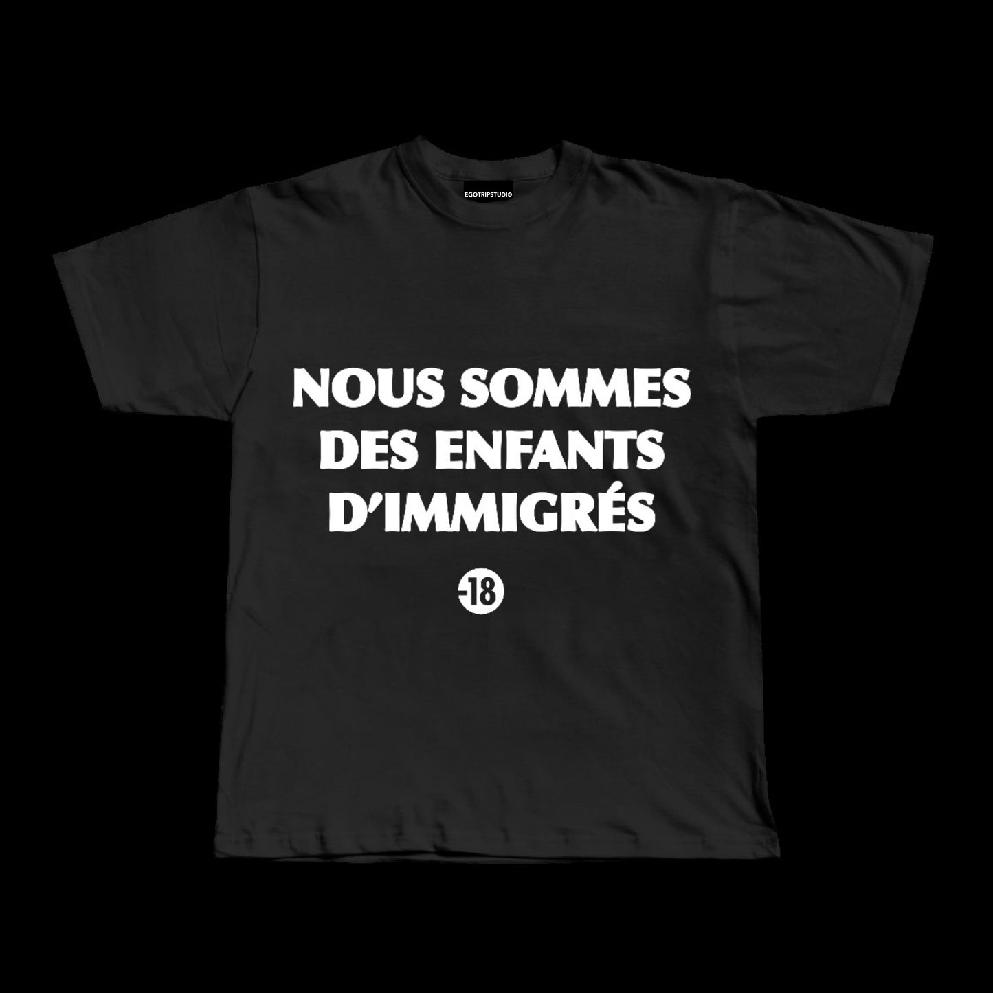 "ENFANTS D'IMMIGRÉS" - BLACK TEE